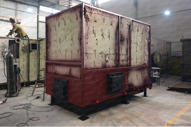 Твердотопливный котел 2.2 МВт - изготовление