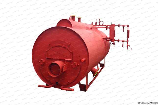 Дизельный паровой жаротрубный котел 0.3 тонны пара в час 170 С